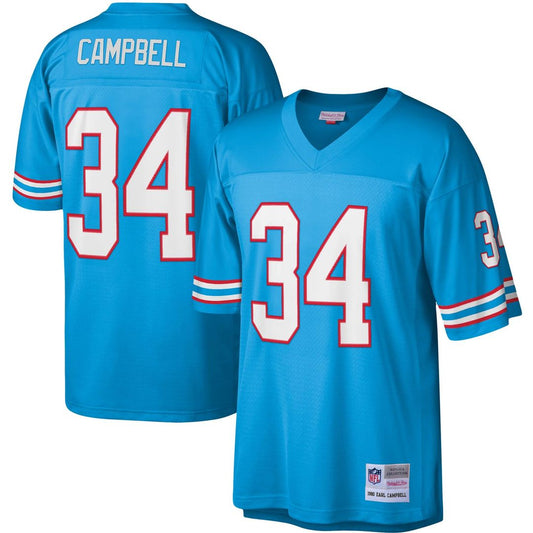 Men's Houston Oilers Earl Campbell Light Blue Legacy Replica NFL Football Jersey - view 1