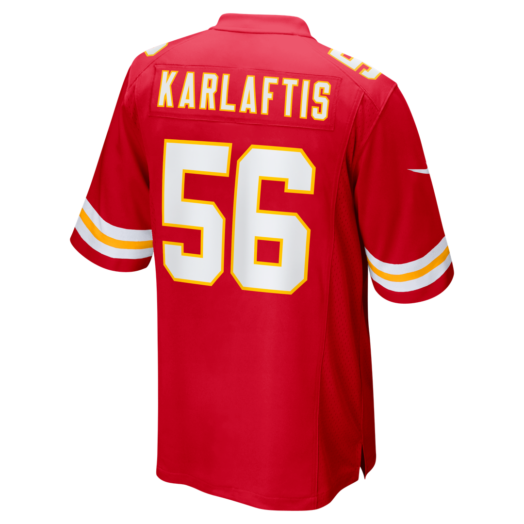 Men's Kansas City Chiefs George Karlaftis Red Player Game NFL Football Jersey - view 3
