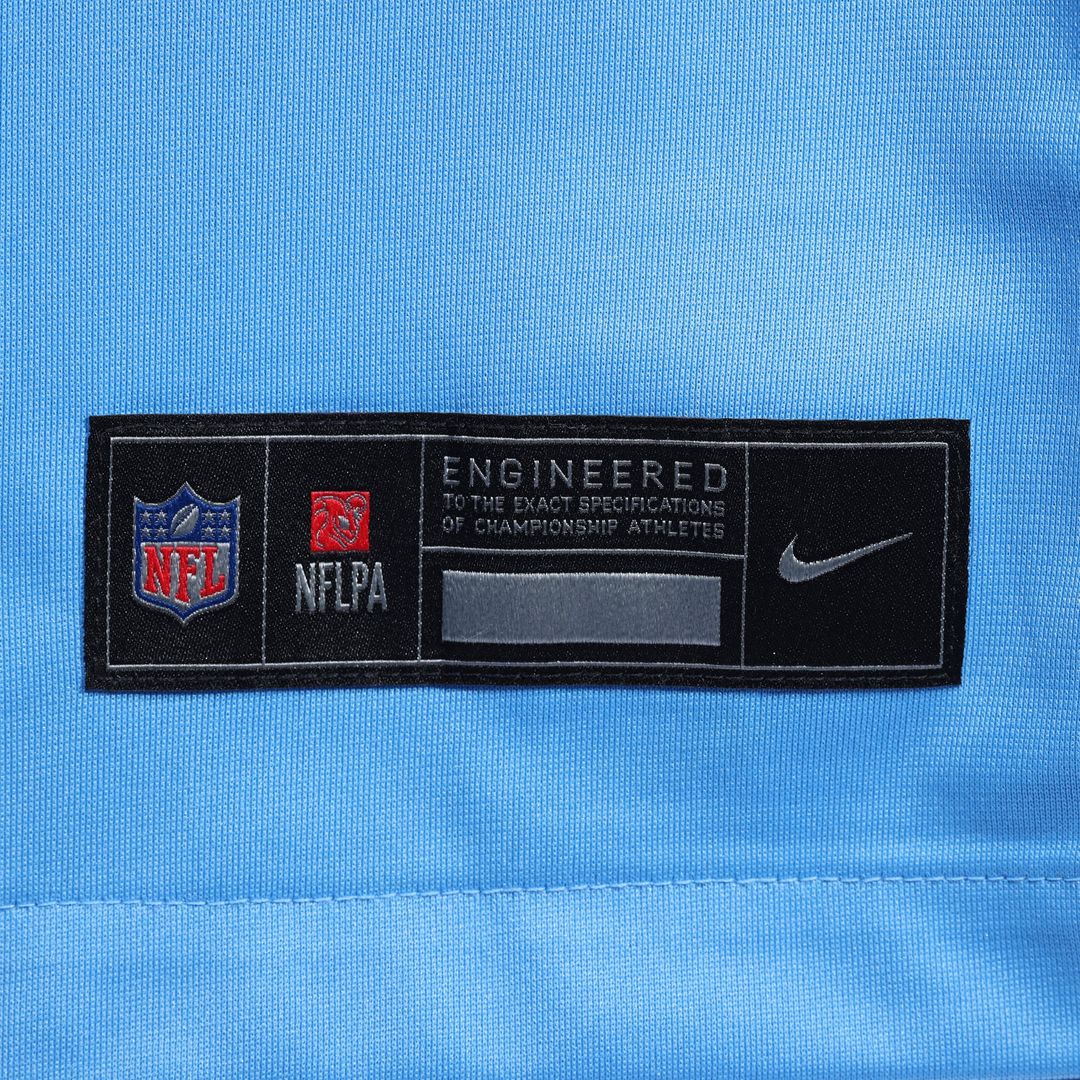 Men's Tennessee Titans Warren Moon Light Blue Retired Player Alternate Game NFL Football Jersey - view 6