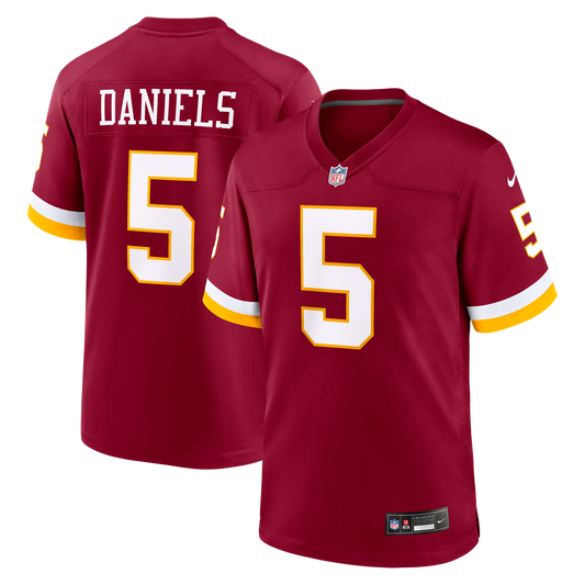 Men's Washington Commanders Jayden Daniels Burgundy Game NFL Football Jersey - view 1
