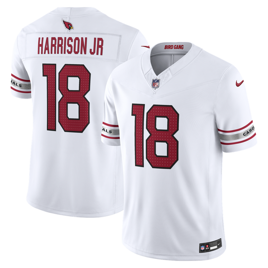 Men's Arizona Cardinals Marvin Harrison Jr. White Stitched Limited NFL Football Jersey - view 1