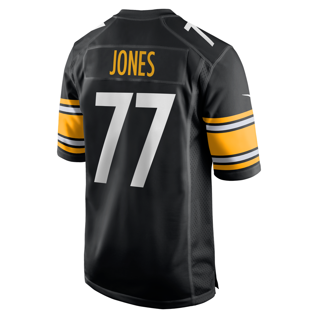 Men's Pittsburgh Steelers Broderick Jones Black Game NFL Football Jersey - view 3