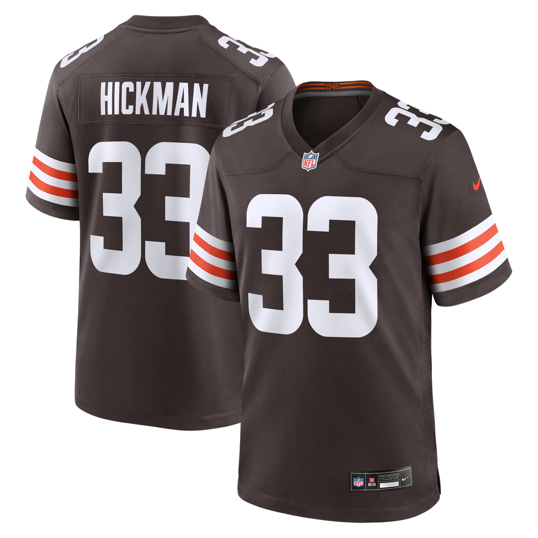 Men's Cleveland Browns Ronnie Hickman Brown Team Game NFL Football Jersey - view 1