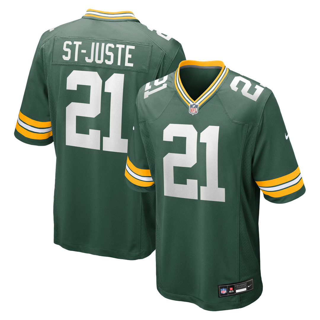 Men's Green Bay Packers Benjamin St-Juste Green Team Game NFL Football Jersey - view 1