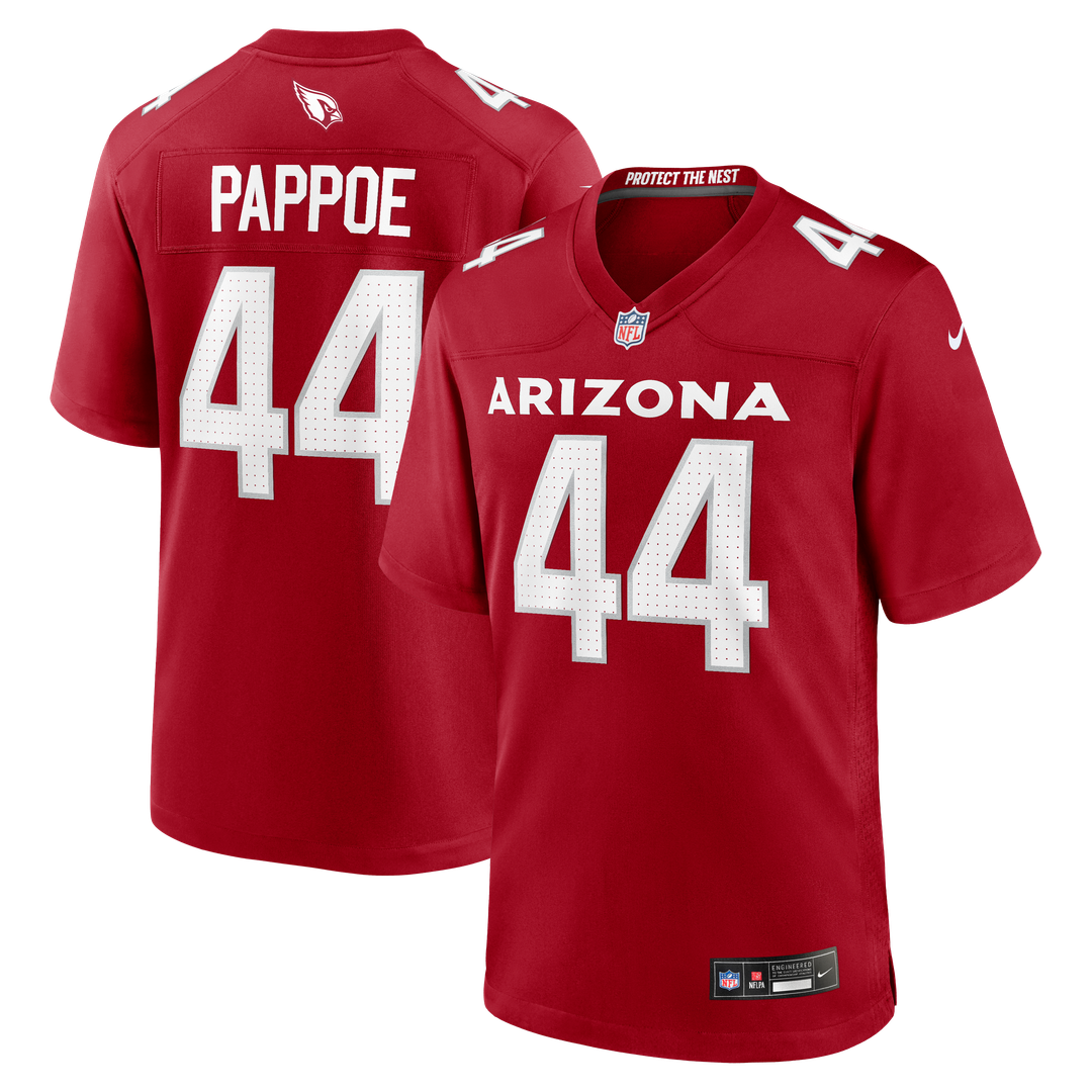 Men's Arizona Cardinals Owen Pappoe Cardinal Team Game NFL Football Jersey - view 1