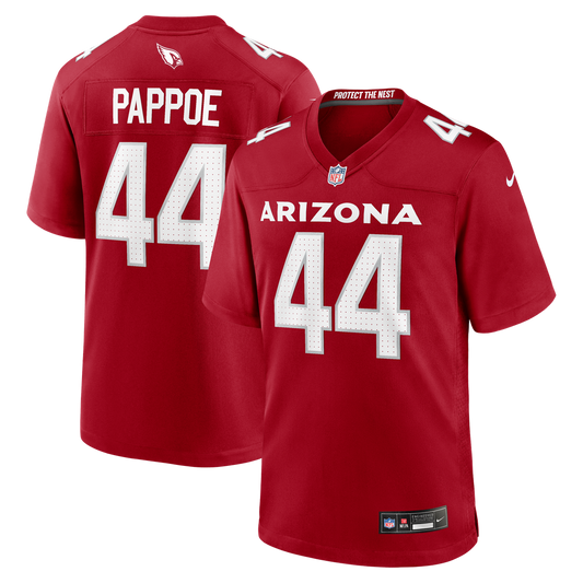Men's Arizona Cardinals Owen Pappoe Cardinal Team Game NFL Football Jersey - view 1