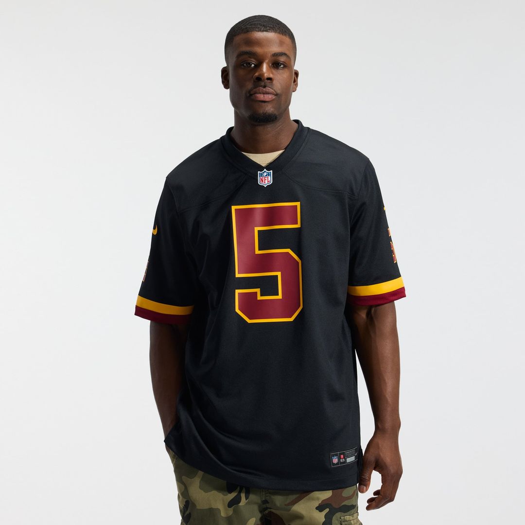 Men's Washington Commanders Jayden Daniels Burgundy Game NFL Football Jersey - view 33