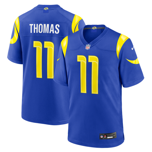 Men's Los Angeles Rams Keir Thomas Royal Team Game NFL Football Jersey - view 1