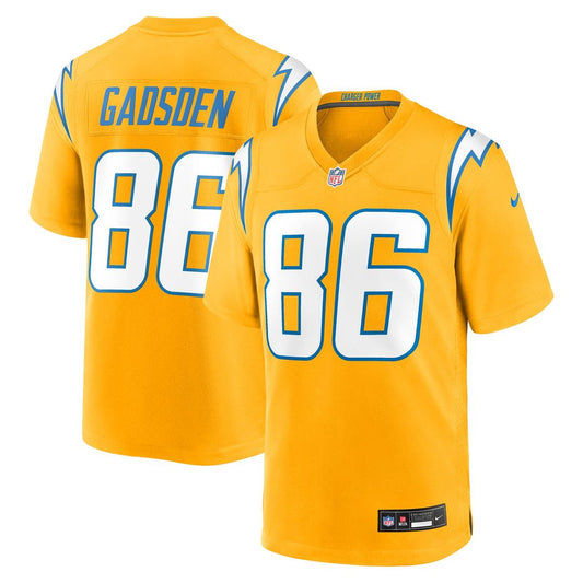 Men's Los Angeles Chargers Oronde Gadsden Gold Alternate Charger Power Game NFL Football Jersey - view 1