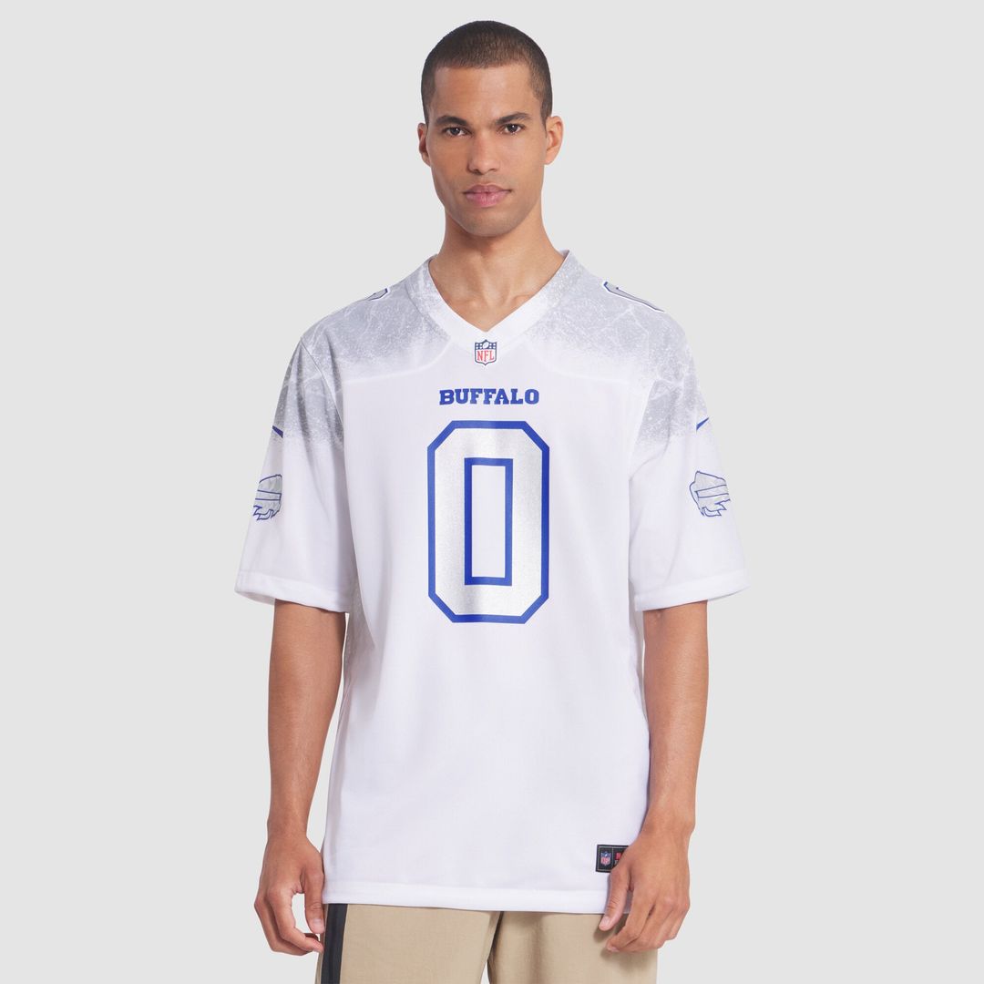 Men's Buffalo Bills Keon Coleman White Rivalries Collection Game NFL Football Jersey - view 4