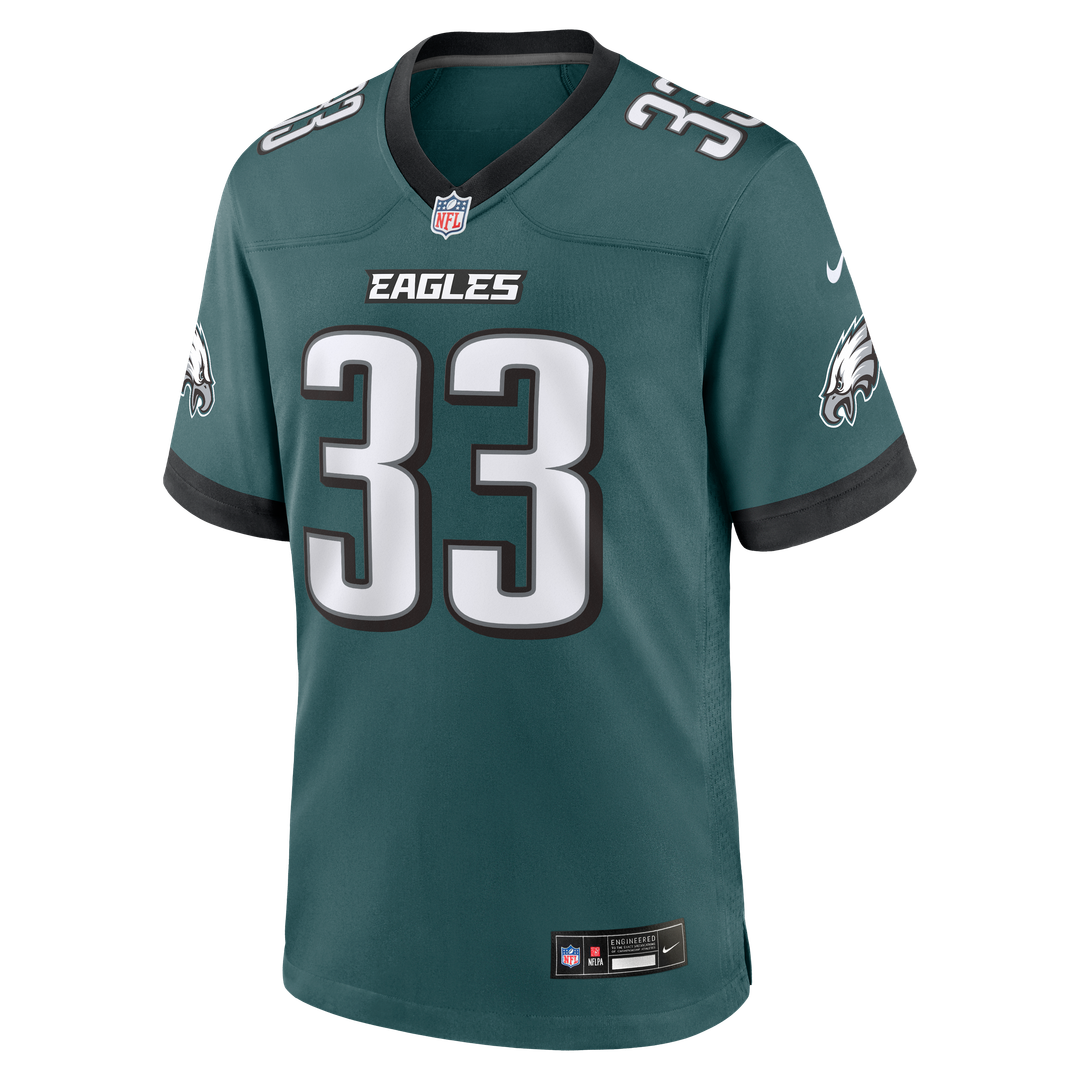 Men's Philadelphia Eagles Cooper DeJean Midnight Green Team Game NFL Football Jersey - view 2