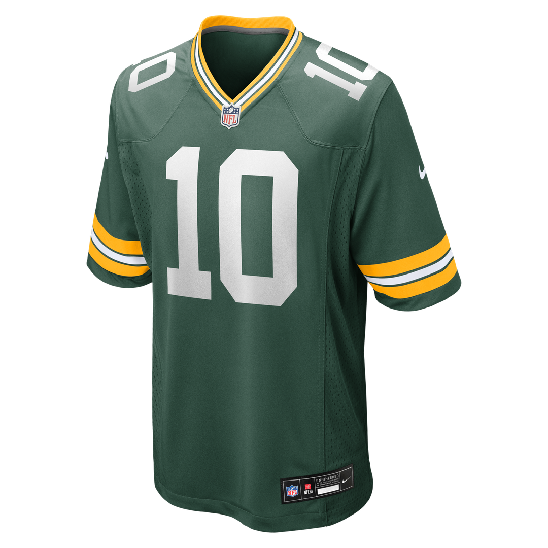 Men's Green Bay Packers Jordan Love Green Player Game NFL Football Jersey - view 7