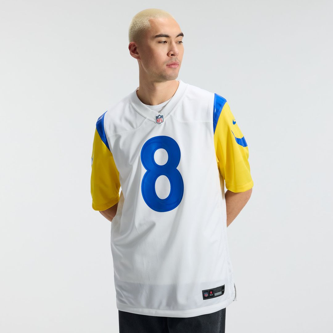 Men's Los Angeles Rams Jared Verse White White Game NFL Football Jersey - view 17