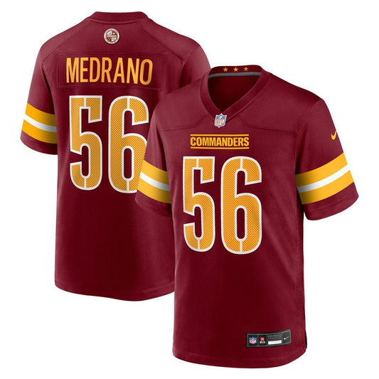 Men's Washington Commanders Kain Medrano Burgundy Team Game NFL Football Jersey - view 1