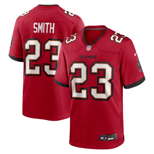 Men's Tampa Bay Buccaneers Tykee Smith Red Game NFL Football Jersey - view 1