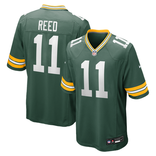 Men's Green Bay Packers Jayden Reed Green Game NFL Football Jersey - view 1