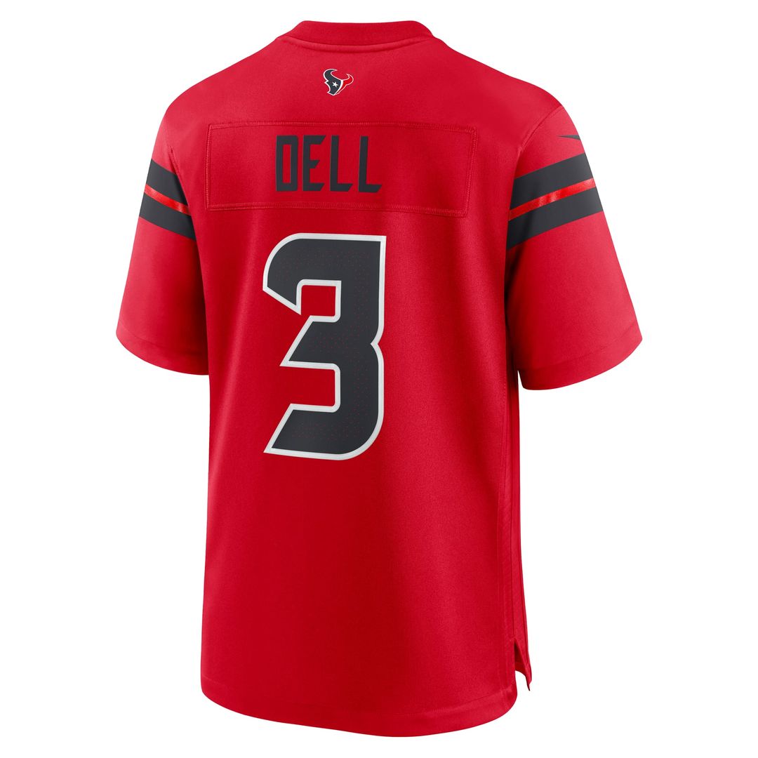 Men's Houston Texans Tank Dell White Game NFL Football Jersey - view 17