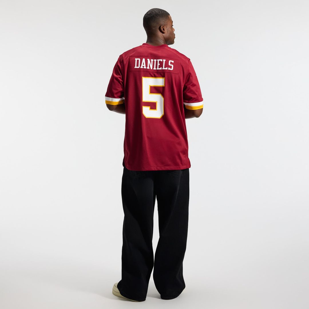 Men's Washington Commanders Jayden Daniels Burgundy Game NFL Football Jersey - view 21