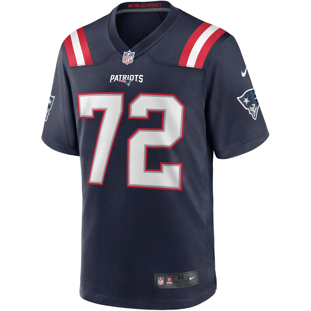 Men's New England Patriots Matt Light Navy Game NFL Football Jersey - view 2
