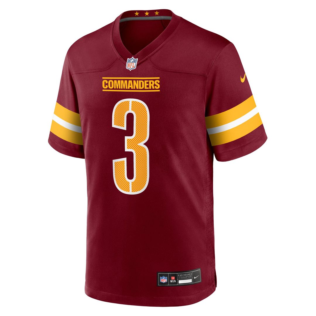 Men's Washington Commanders Will Harris Burgundy Team Game NFL Football Jersey - view 2