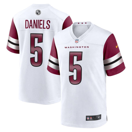 Men's Washington Commanders Jayden Daniels White Player Game NFL Football Jersey - view 1