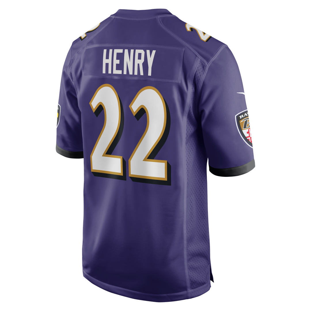 Men's Baltimore Ravens Derrick Henry Purple Game NFL Football Jersey - view 3
