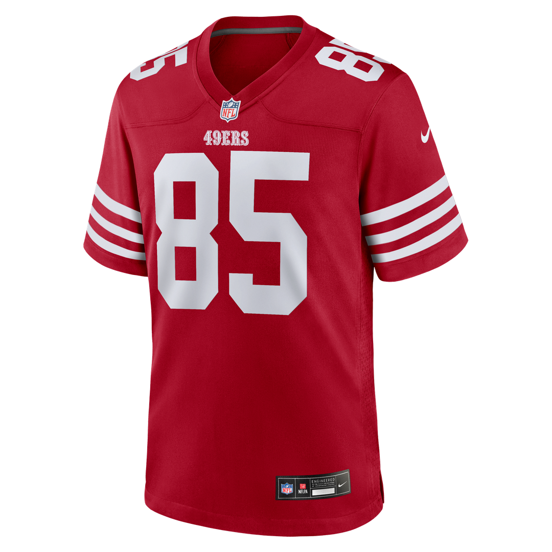Men's San Francisco 49ers George Kittle Scarlet Team Game NFL Football Jersey - view 2