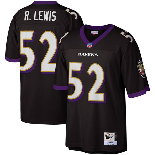 Men's Baltimore Ravens Ray Lewis Black Legacy Replica NFL Football Jersey - view 1