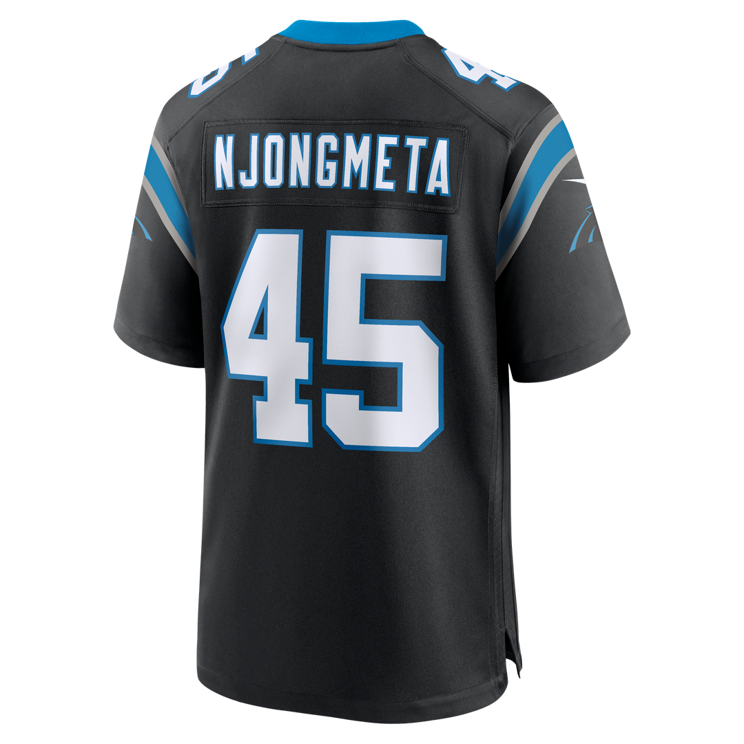 Men's Carolina Panthers Maema Njongmeta Black Game NFL Football Jersey - view 3