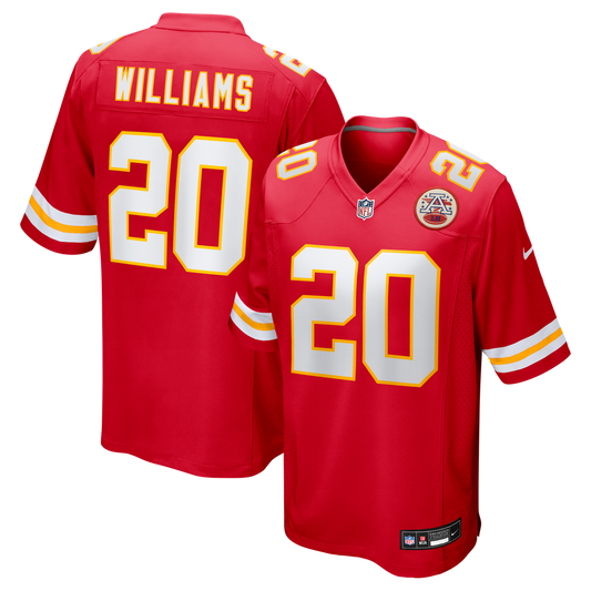 Men's Kansas City Chiefs Nohl Williams Red Team Game NFL Football Jersey - view 1