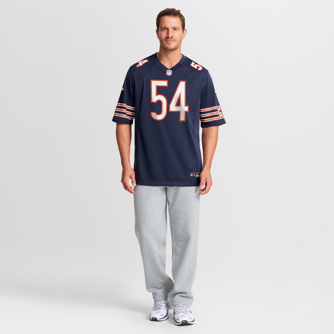 Men's Chicago Bears Brian Urlacher White Retired Player Game NFL Football Jersey - view 10