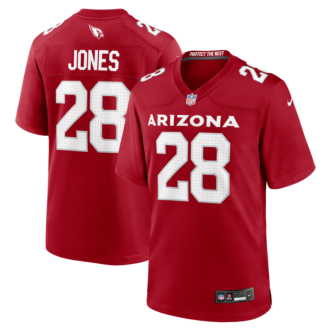 Men's Arizona Cardinals Elijah Jones Cardinal Team Game NFL Football Jersey - view 1