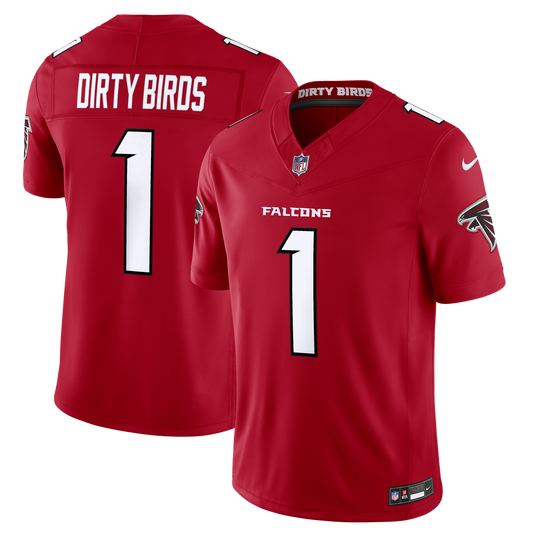 Men's Atlanta Falcons Dirty Birds Red Team Stitched Limited NFL Football Jersey - view 1