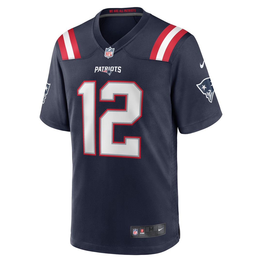 Men's New England Patriots Tom Brady White Retired Game NFL Football Jersey - view 8