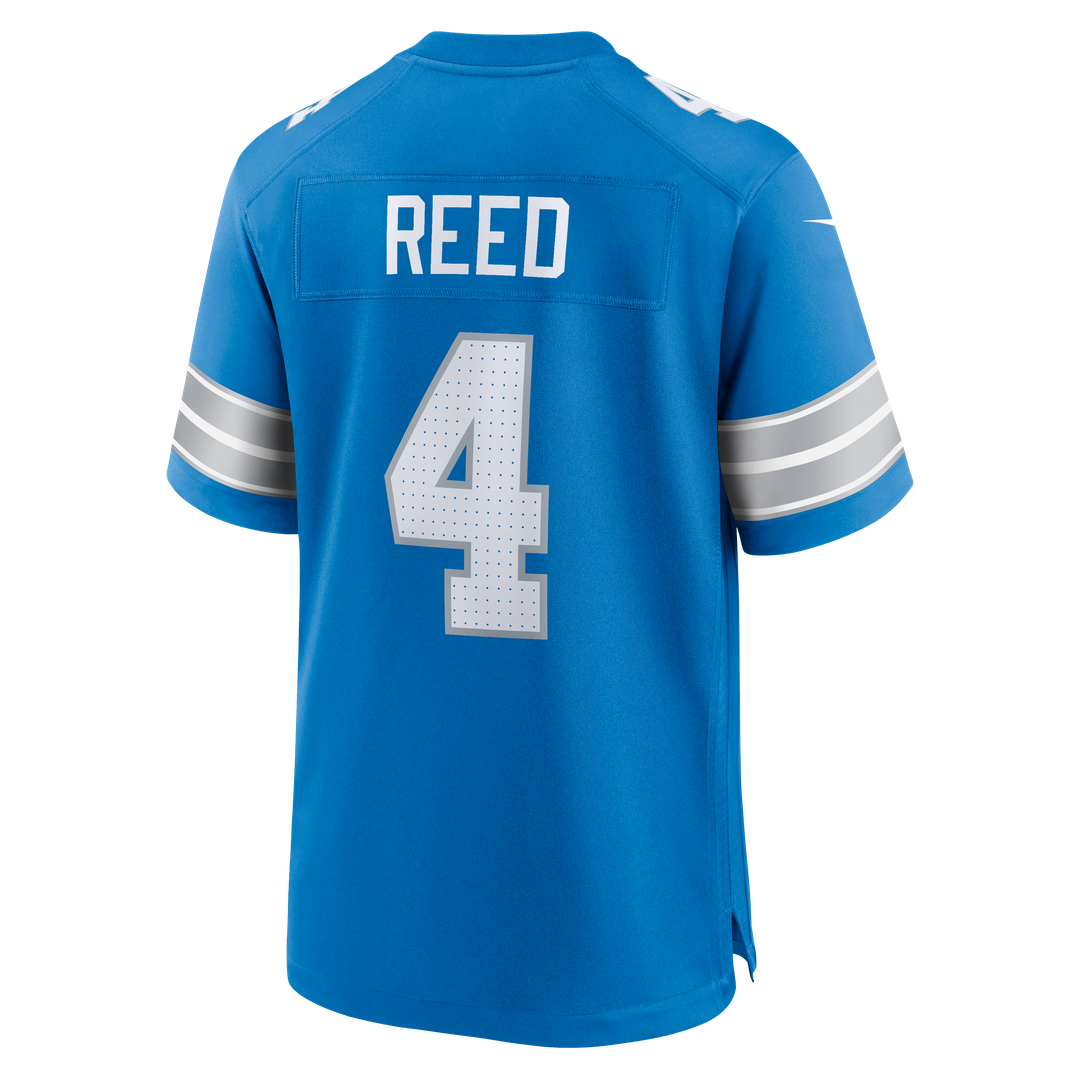 Men's Detroit Lions D.J. Reed Blue Team Game NFL Football Jersey - view 3