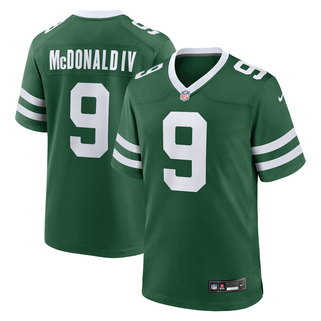 Men's New York Jets Will McDonald IV Legacy Black Alternate Game NFL Football Jersey - view 13