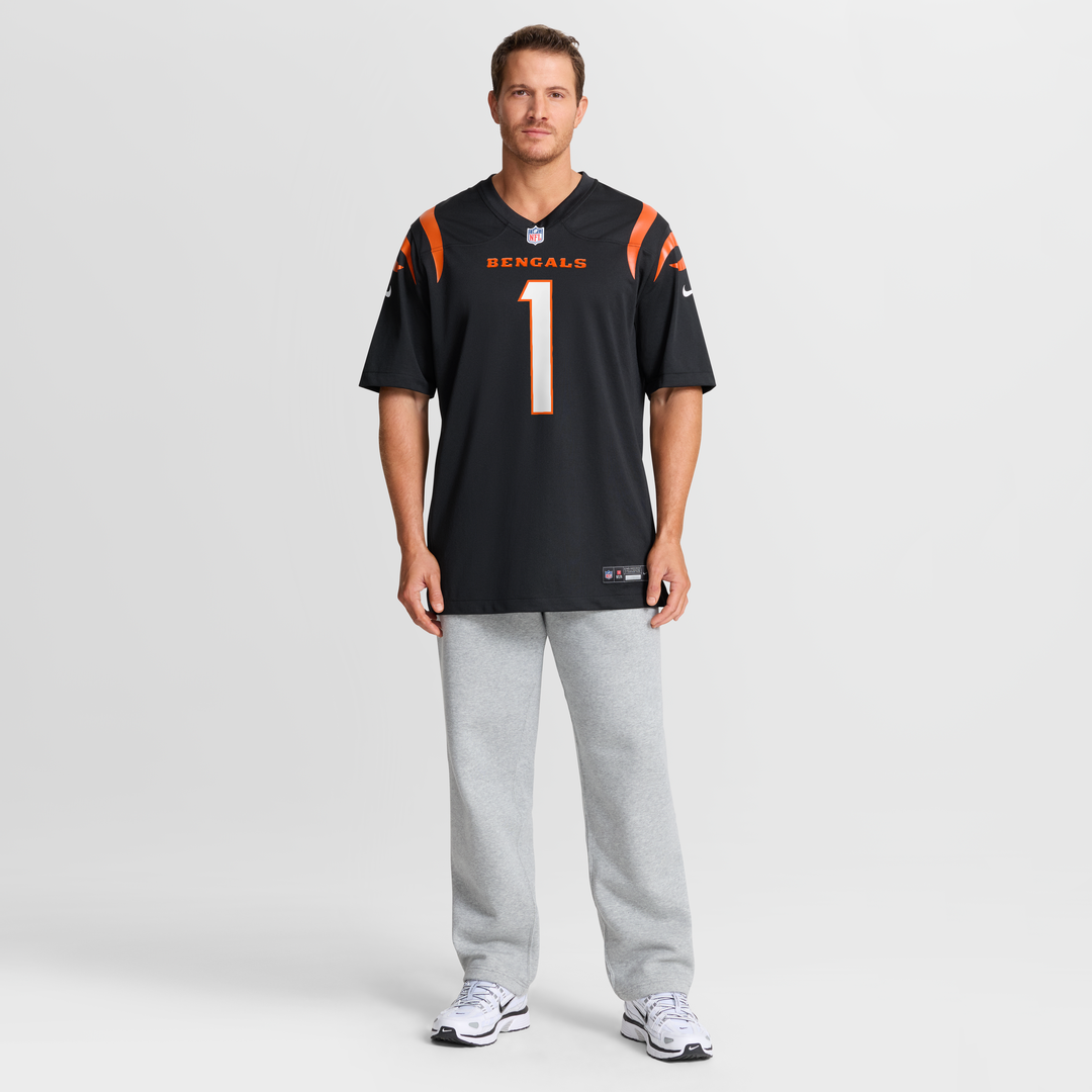 Men's Cincinnati Bengals Ja'Marr Chase Orange Alternate Game NFL Football Jersey - view 19