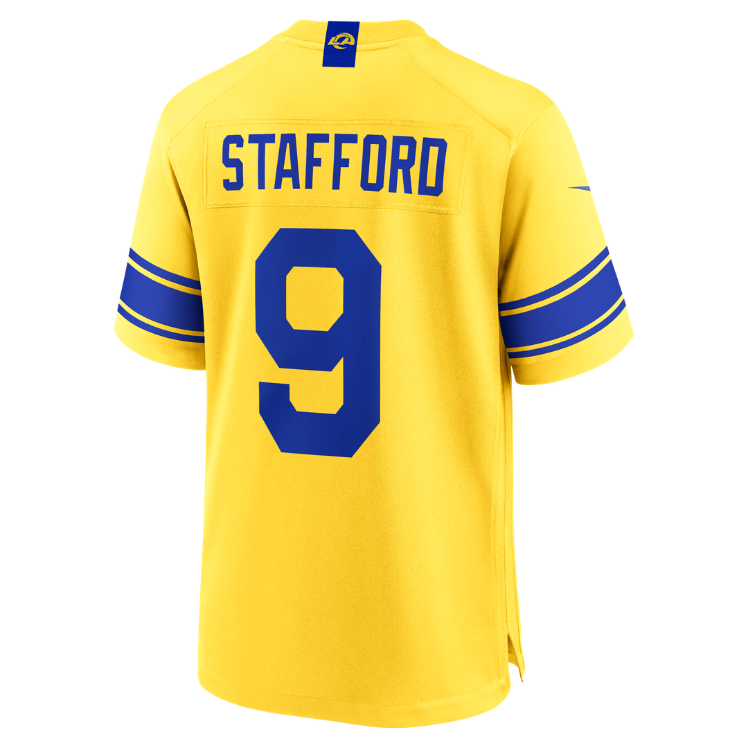 Men's Los Angeles Rams Matthew Stafford White White Game NFL Football Jersey - view 16