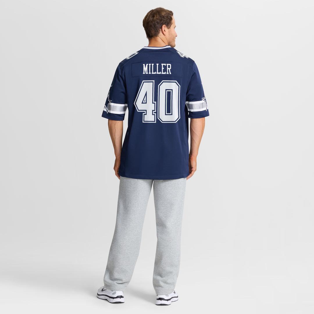 Men's Dallas Cowboys Von Miller Navy Game NFL Football Jersey - view 3