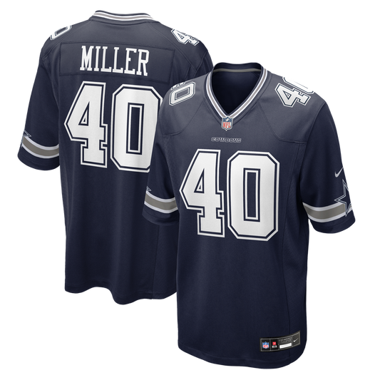 Men's Dallas Cowboys Von Miller Navy Game NFL Football Jersey - view 1