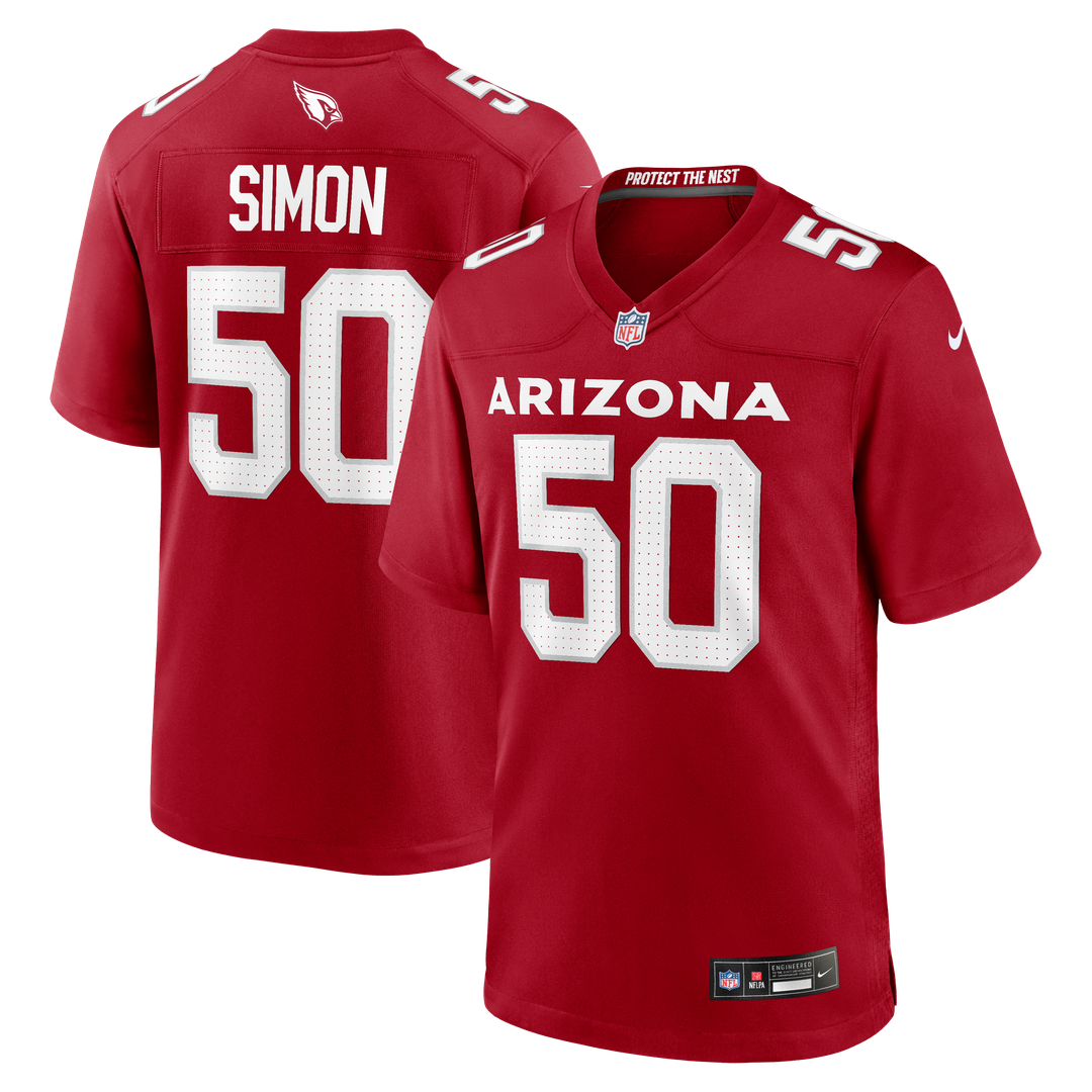 Men's Arizona Cardinals Cody Simon Cardinal Team Game NFL Football Jersey - view 1