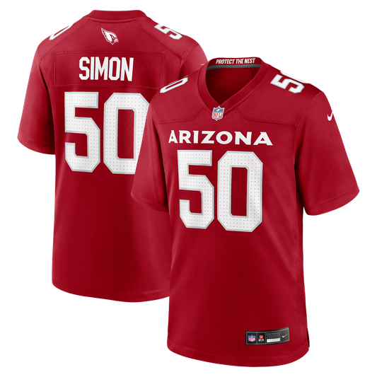 Men's Arizona Cardinals Cody Simon Cardinal Team Game NFL Football Jersey - view 1