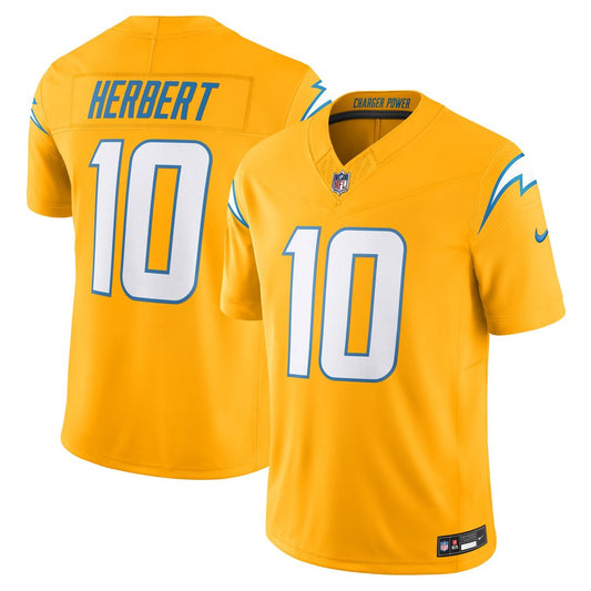 Men's Los Angeles Chargers Justin Herbert Gold Alternate Charger Power Limited NFL Football Jersey - view 1
