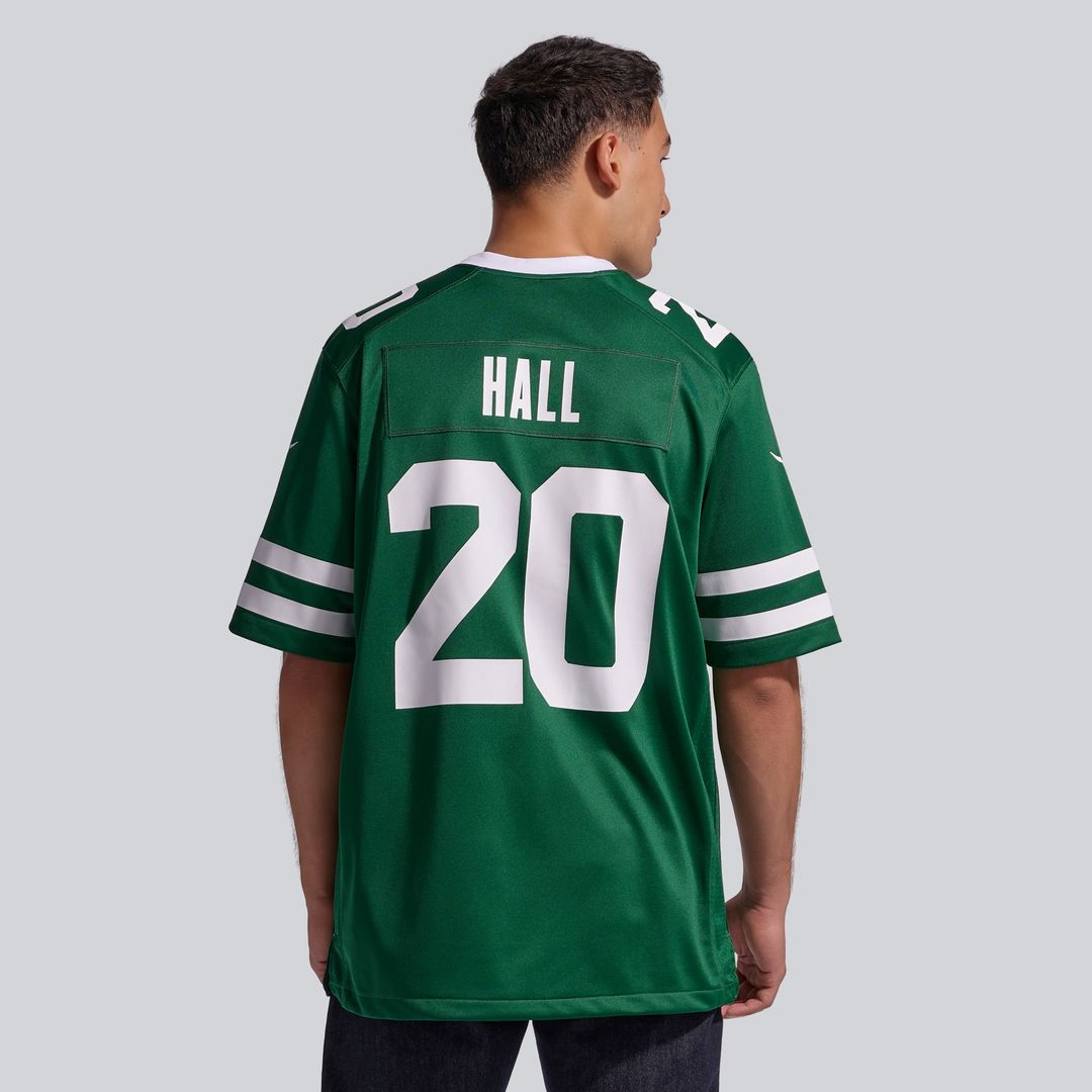 Men's New York Jets Breece Hall Legacy Black Alternate Game NFL Football Jersey - view 16