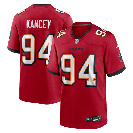 Men's Tampa Bay Buccaneers Calijah Kancey Red Game NFL Football Jersey - view 1