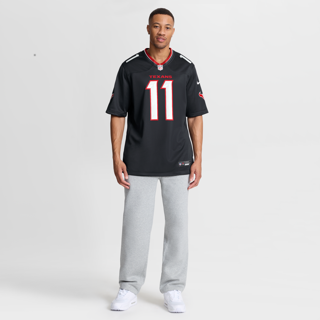 Men's Houston Texans Tremon Smith Navy Team Game NFL Football Jersey - view 7