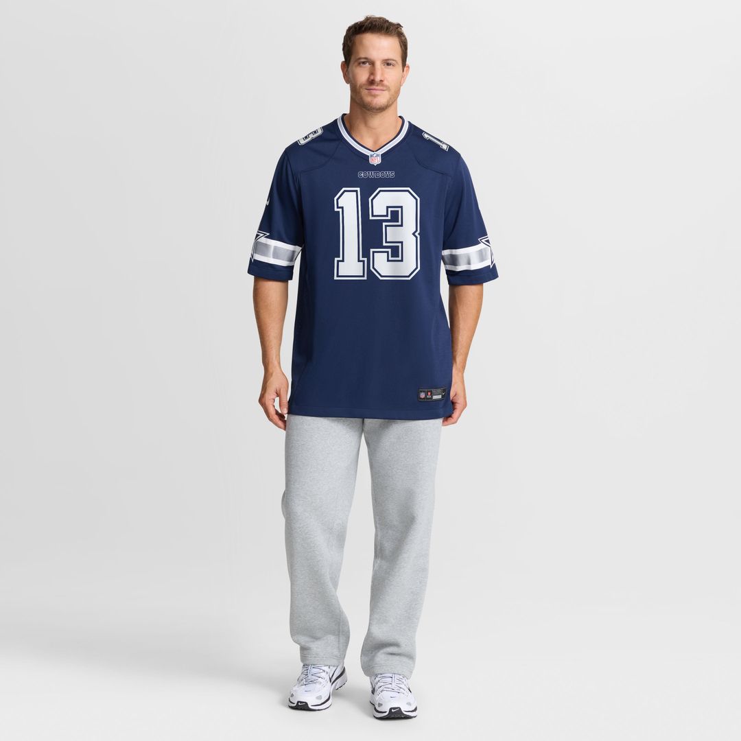 Men's Dallas Cowboys Caleb Downs Navy Team Game NFL Football Jersey - view 10