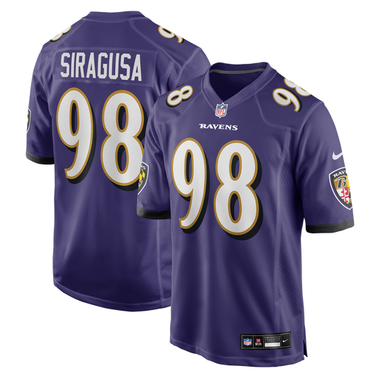 Men's Baltimore Ravens Tony Siragusa Purple Game NFL Football Jersey - view 1