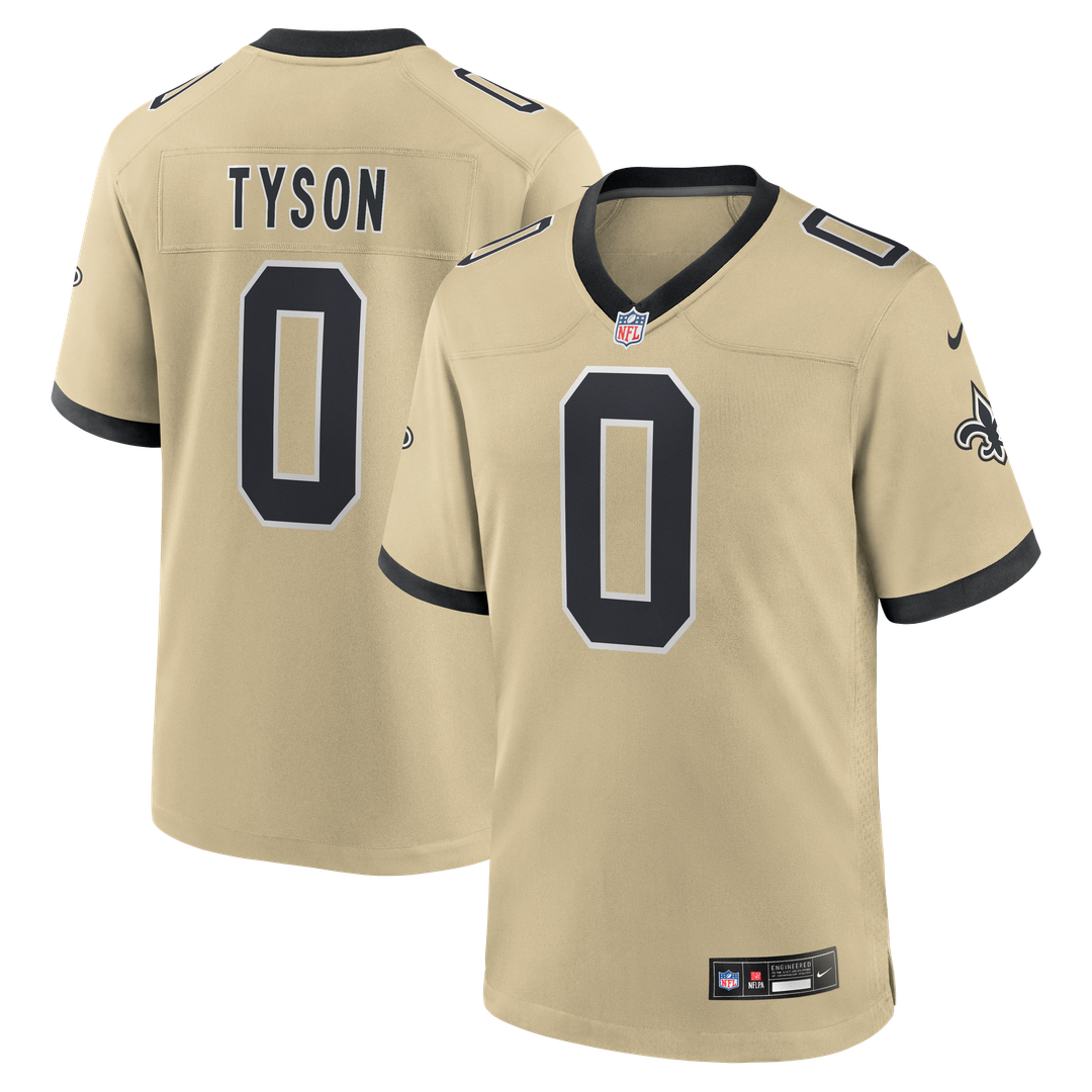 Men's New Orleans Saints Jordyn Tyson Black Team Game NFL Football Jersey - view 13