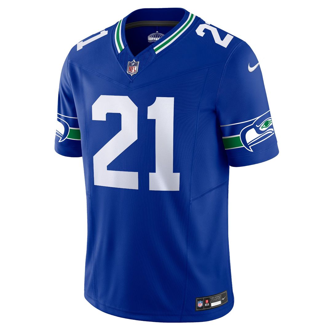 Men's Seattle Seahawks Devon Witherspoon Royal Alternate Limited NFL Football Jersey - view 2